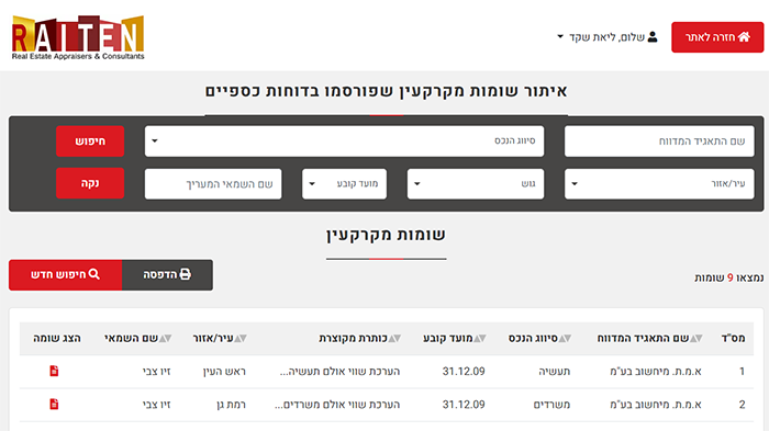 מגנא - מאגר שומות מקרקעין